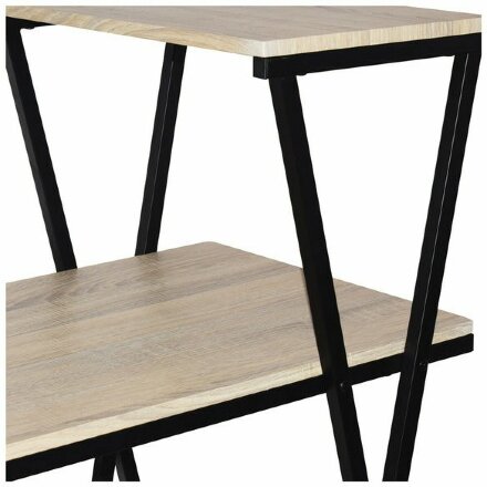 Стол на металлокаркасе BRABIX &quot;LOFT CD-004&quot;, 1200х535х1110 мм, 3 полки, цвет дуб натуральный, 641220 