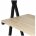 Стол на металлокаркасе BRABIX &quot;LOFT CD-004&quot;, 1200х535х1110 мм, 3 полки, цвет дуб натуральный, 641220 