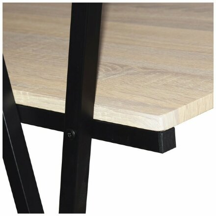 Стол на металлокаркасе BRABIX &quot;LOFT CD-004&quot;, 1200х535х1110 мм, 3 полки, цвет дуб натуральный, 641220 