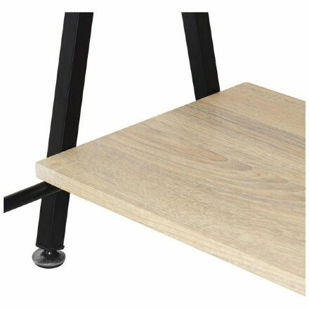 Стол на металлокаркасе BRABIX &quot;LOFT CD-004&quot;, 1200х535х1110 мм, 3 полки, цвет дуб натуральный, 641220 