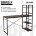 Стол на металлокаркасе BRABIX &quot;LOFT CD-005&quot;, 1200х520х1200 мм, 3 полки, цвет морёный дуб, 641221 
