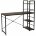 Стол на металлокаркасе BRABIX &quot;LOFT CD-005&quot;, 1200х520х1200 мм, 3 полки, цвет морёный дуб, 641221 
