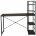 Стол на металлокаркасе BRABIX &quot;LOFT CD-005&quot;, 1200х520х1200 мм, 3 полки, цвет морёный дуб, 641221 