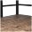Стол на металлокаркасе BRABIX &quot;LOFT CD-005&quot;, 1200х520х1200 мм, 3 полки, цвет морёный дуб, 641221 