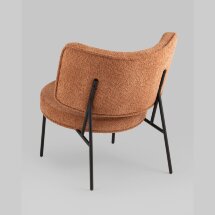 Кресло District Lounge букле терракотовый