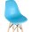 Стул Eames DSW барный бирюзовый 