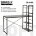 Стол на металлокаркасе BRABIX &quot;LOFT CD-005&quot;, 1200х520х1200 мм, 3 полки, цвет дуб антик, 641222 