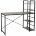 Стол на металлокаркасе BRABIX &quot;LOFT CD-005&quot;, 1200х520х1200 мм, 3 полки, цвет дуб антик, 641222 
