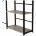 Стол на металлокаркасе BRABIX &quot;LOFT CD-005&quot;, 1200х520х1200 мм, 3 полки, цвет дуб антик, 641222 