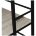 Стол на металлокаркасе BRABIX &quot;LOFT CD-005&quot;, 1200х520х1200 мм, 3 полки, цвет дуб антик, 641222 