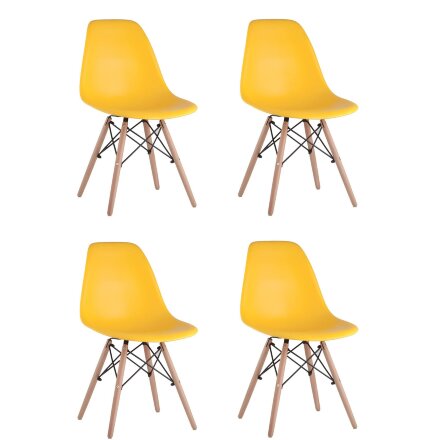Стул Eames DSW желтый x4 