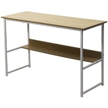 Компьютерный стол LUCIA H475 Дуб натуральный / белый каркас M-city
