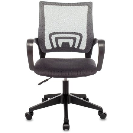 Кресло офисное TopChairs ST-Basic сетка/ткань серый 