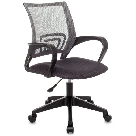 Кресло офисное TopChairs ST-Basic сетка/ткань серый 