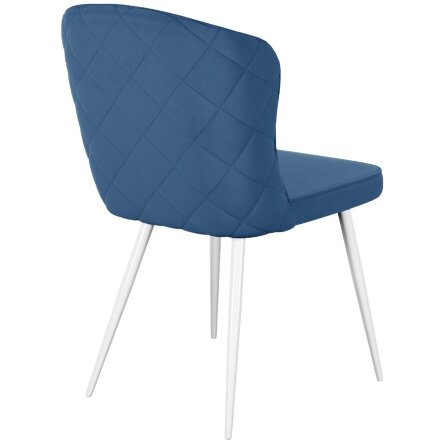 Стул DikLine 209 B8 BLUE, ножки белые 
