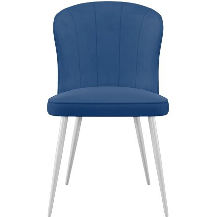 Стул DikLine 209 B8 BLUE, ножки белые 