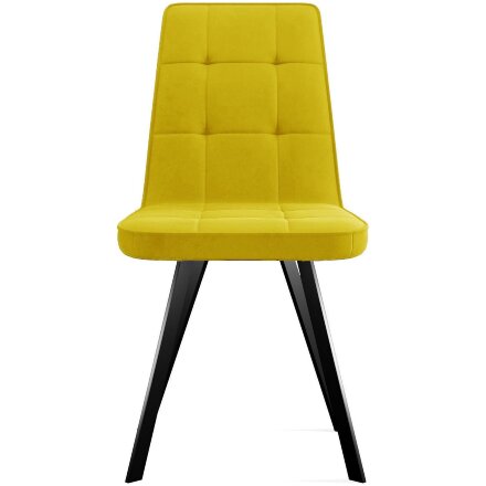 Стул DikLine 207 B16 YELLOW /ножки черный 