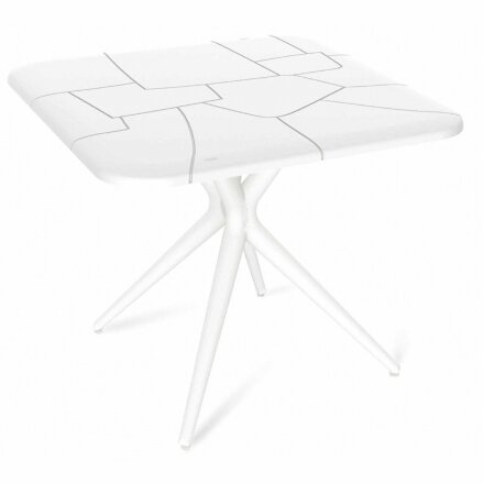 Пластиковый стол SHT-TU30/TT30 83/83 белый / белый 