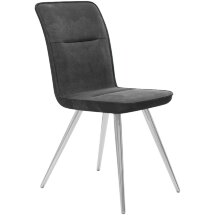 Стул DikLine 208 B28 ANTRACITE, ножки хром