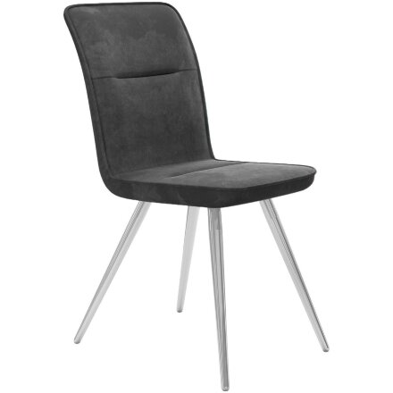 Стул DikLine 208 B28 ANTRACITE, ножки хром 