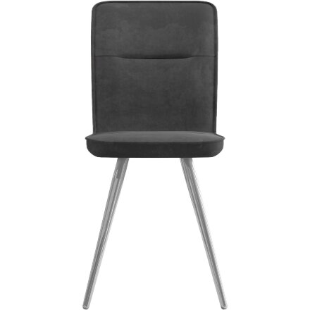 Стул DikLine 208 B28 ANTRACITE, ножки хром 