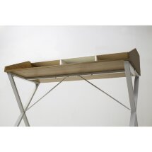Компьютерный стол ORLA H475 Дуб натуральный / белый каркас M-city