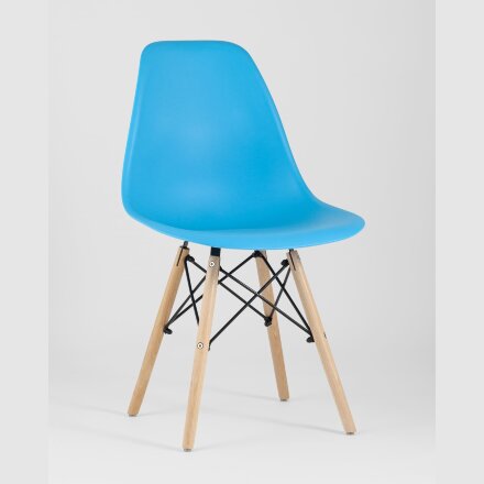Стул Eames Style DSW бирюзовый x4 (разборный каркас) 