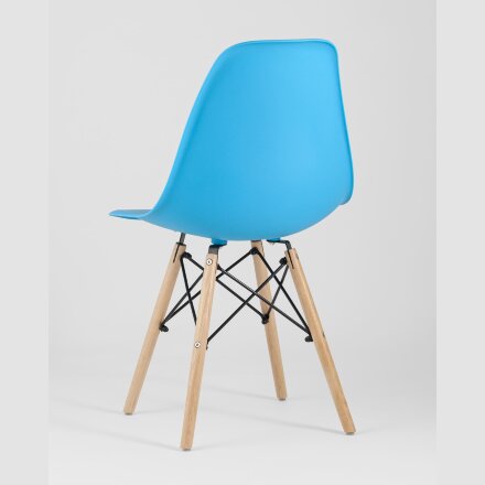 Стул Eames Style DSW бирюзовый x4 (разборный каркас) 