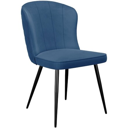 Стул DikLine 209 B8 BLUE, ножки черные 
