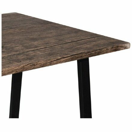 Стол на металлокаркасе BRABIX &quot;LOFT CD-006&quot;, 1200х500х730 мм, 2 полки, цвет морёный дуб, 641224 