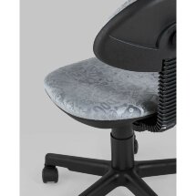 Компьютерное кресло Stool Group детское УМКА Cat&amp;Dogs серый обивка ткань крестовина пластик механизм регулировки высоты