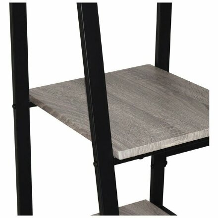 Стол на металлокаркасе BRABIX &quot;LOFT CD-006&quot;, 1200х500х730 мм, 2 полки, цвет дуб антик, 641225 