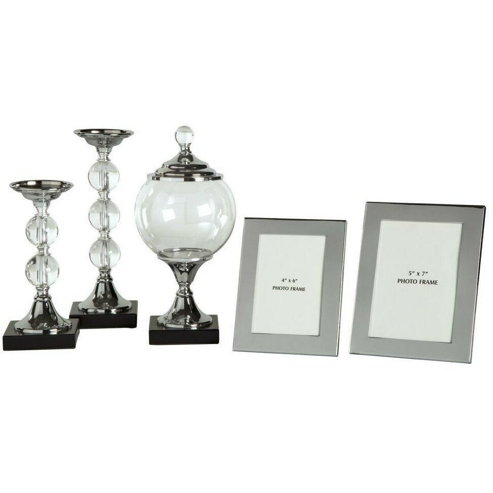 Аксессуары TABLETOP A2C00125 DIELLA набор из 5 пр. Серебристый Аксессуары TABLETOP A2C00125 DIELLA набор из 5 пр. Серебристый