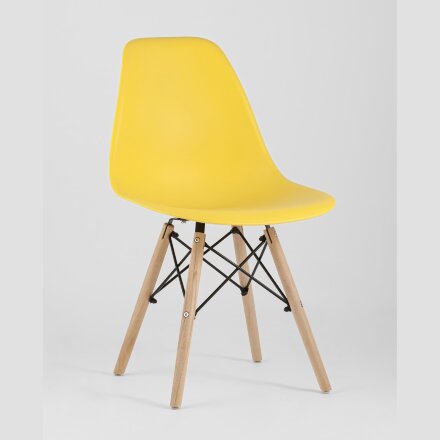 Стул Eames Style DSW желтый x4 (разборный каркас) 