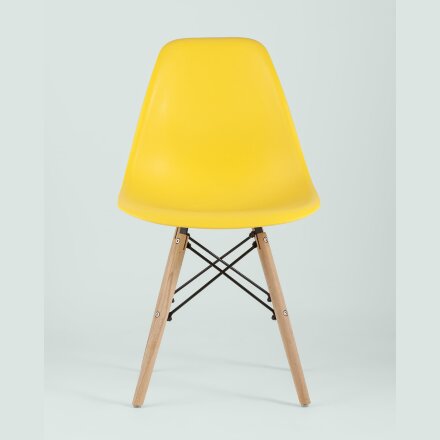 Стул Eames Style DSW желтый x4 (разборный каркас) 