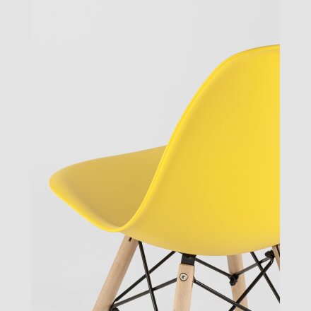 Стул Eames Style DSW желтый x4 (разборный каркас) 