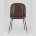 Стул Stool Group Beetle PU коричневый, металлический каркас, черные ножки 
