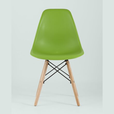 Стул Eames Style DSW зеленый x4 (разборный каркас) 