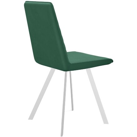 Стул DikLine 202 В10 GREEN, ножки белые 