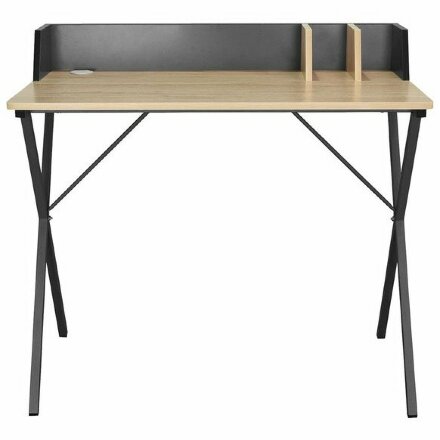 Стол на металлокаркасе BRABIX &quot;LOFT CD-007&quot;, 800х500х840 мм, органайзер, комбинированный, 641227 