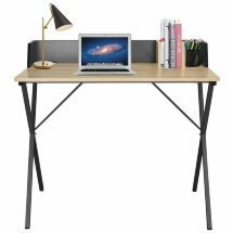 Стол на металлокаркасе BRABIX &quot;LOFT CD-007&quot;, 800х500х840 мм, органайзер, комбинированный, 641227