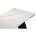 Керамический стол Вейв 160(220)х89х75 белый мрамор snow white / черный 