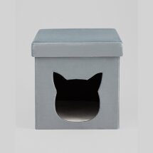 Пуф складной с ящиком Store Pet бирюзовый