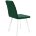 Стул DikLine 207 В10 GREEN, ножки белые 