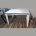 Стол DF511T matte white marble/white 1200(+500)*800   ЭКСКЛЮЗИВ (Образец из салона) 