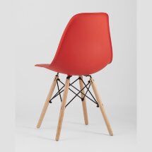 Стул Eames Style DSW красный x4 (разборный каркас)