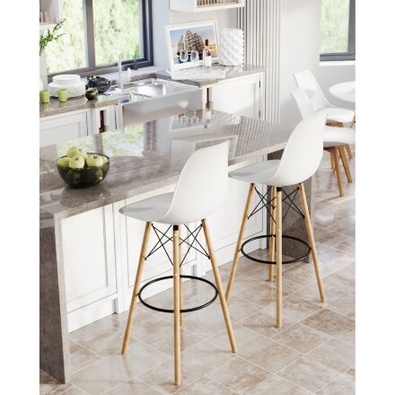 Стул Eames DSW барный белый 