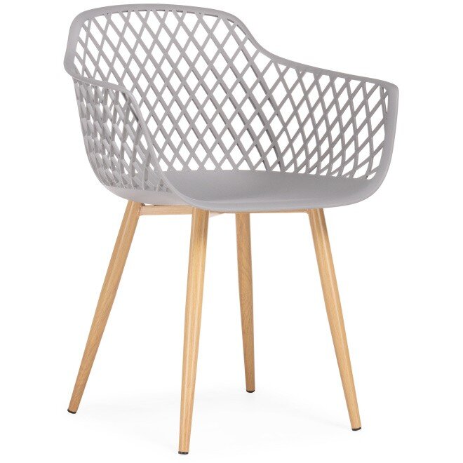 Пластиковый стул Rikon gray / wood Пластиковый стул Rikon gray / wood