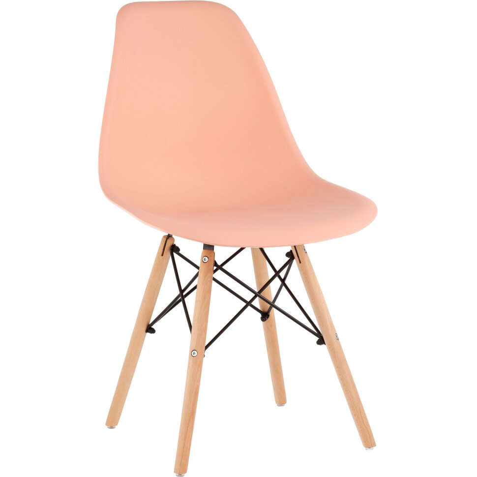 Стул Eames Style DSW персиковый (разборный каркас) Стул Eames Style DSW персиковый (разборный каркас)
