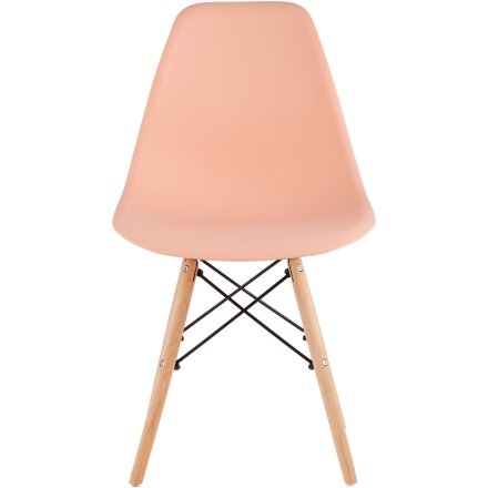 Стул Eames Style DSW персиковый (разборный каркас) 